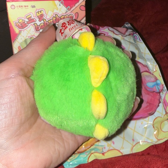 Baby Three Tiny Animal Plush Dolls - Dragon with Rare Special Eyes - Picture 2 of 3